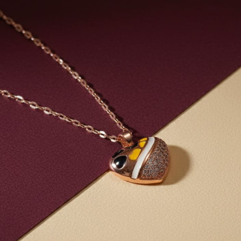 Rose Gold Heart Shape Pendant
