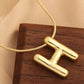 "H" Bubble letter Necklace