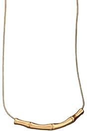Minimal Curved Gold Bar Necklace