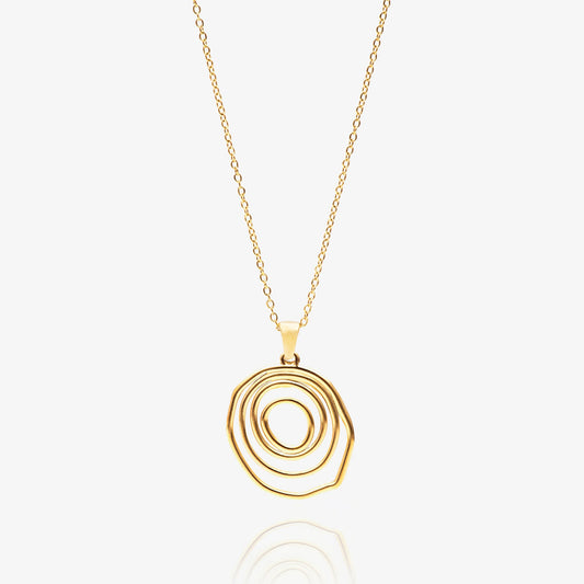 Abstract Spiral Necklace